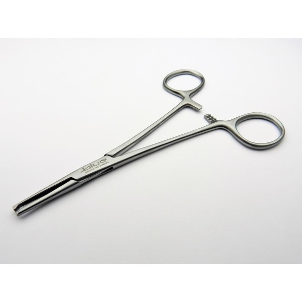 Pinza hemostática Halstead Mosquito recta dentada 125mm