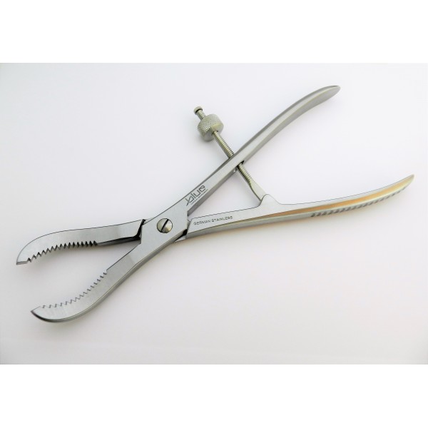 Reduction forceps serrated jaws with spinlock 225mm