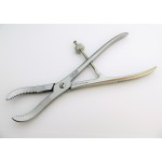 Reduction forceps serrated jaws with spinlock 225mm