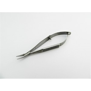 needle holder (e.g. Castroviejo, no lock, fine jaws, 9 mm curved) for 8/0 to 9/0